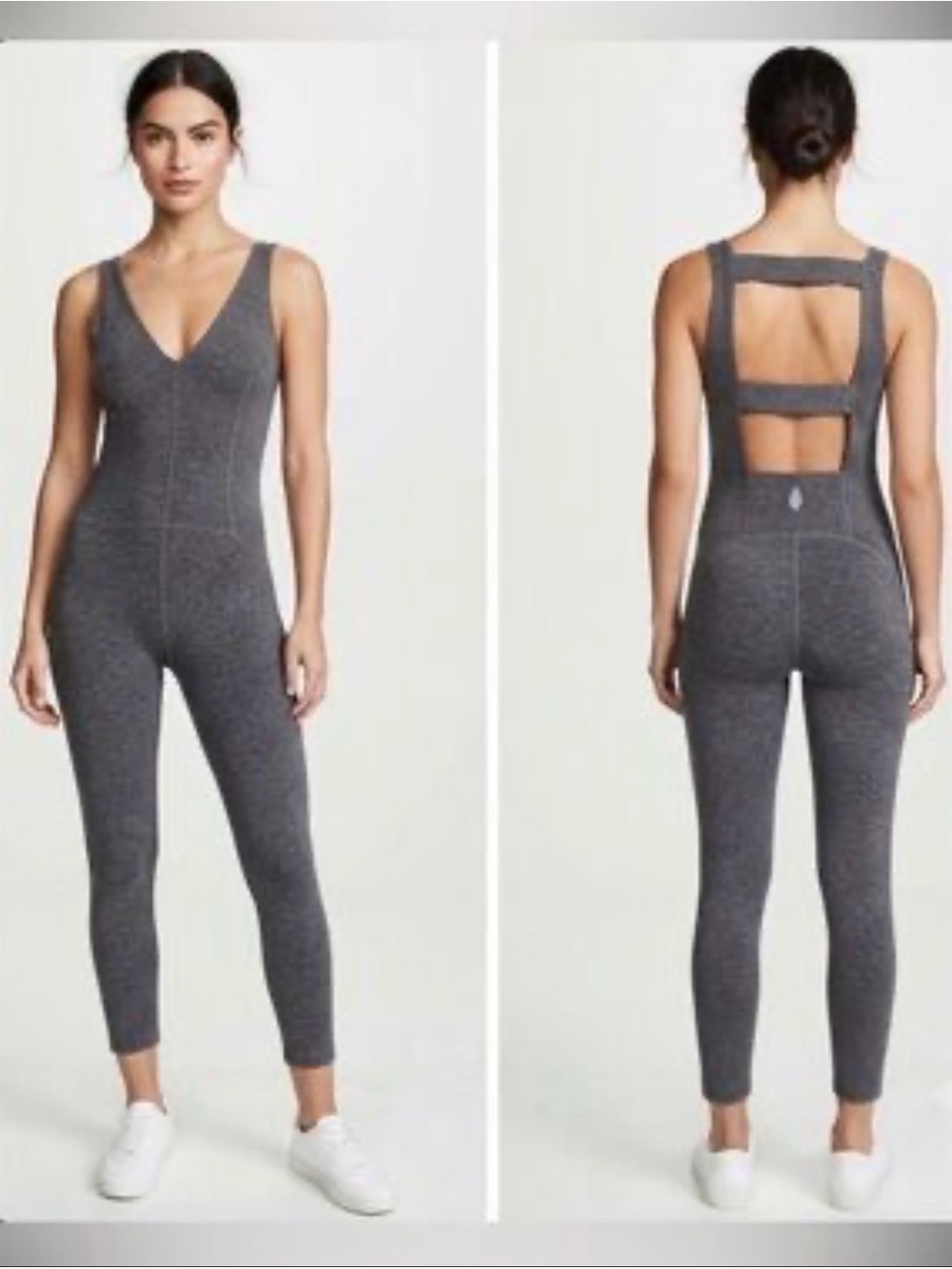 lululemon Gray Sleeveless Jumpsuit Size XL/TG Like New